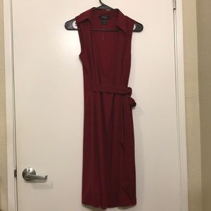 Express Geometric Wrap Dress